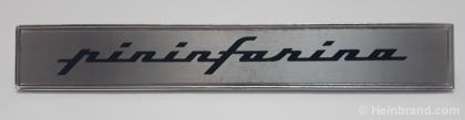 Emblema pininfarina cromato 144 x 21 mm