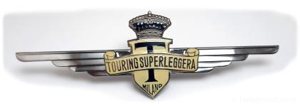 Emblema touring superleggera 200 mm smaltato