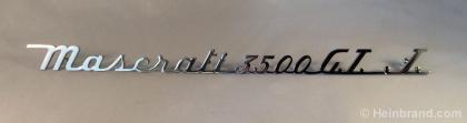 Logo maserati 3500 gti chromed 350 mm