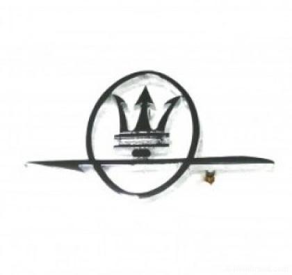 Badge maserati tridente iniezione oval chromed 80mm