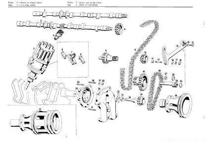 Upper timing chain maserati 4000ccm late