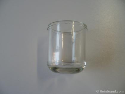 Glas bowl for king fuel filter unit