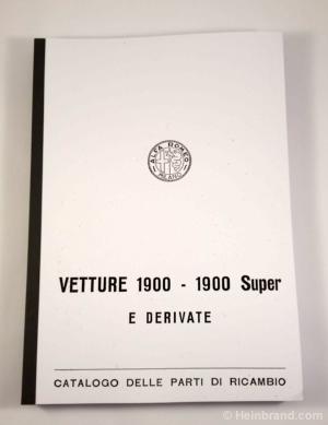 Spare parts catalogue 1900