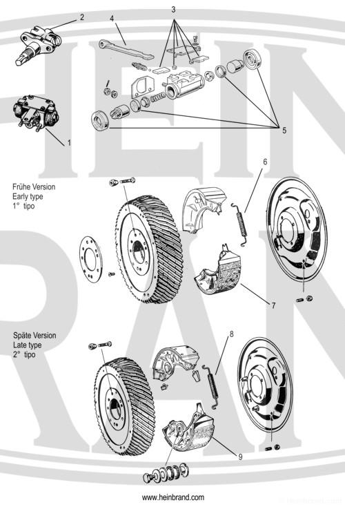 Alfa Romeo 2000 Spider ( 102 ) Brakes, Rear Hein