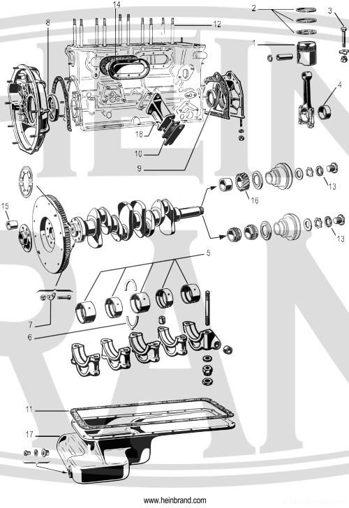 Alfa Romeo - 1900 - engine, lower 1900 - Hein Brand