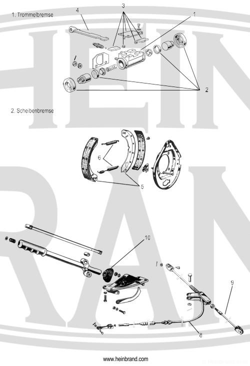Alfa Romeo 2600 Spider Brakes, handbrake Hein Brand